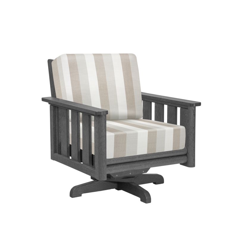 Stratford Swivel Arm Chair Frame with Cushion Set- DSF264 -