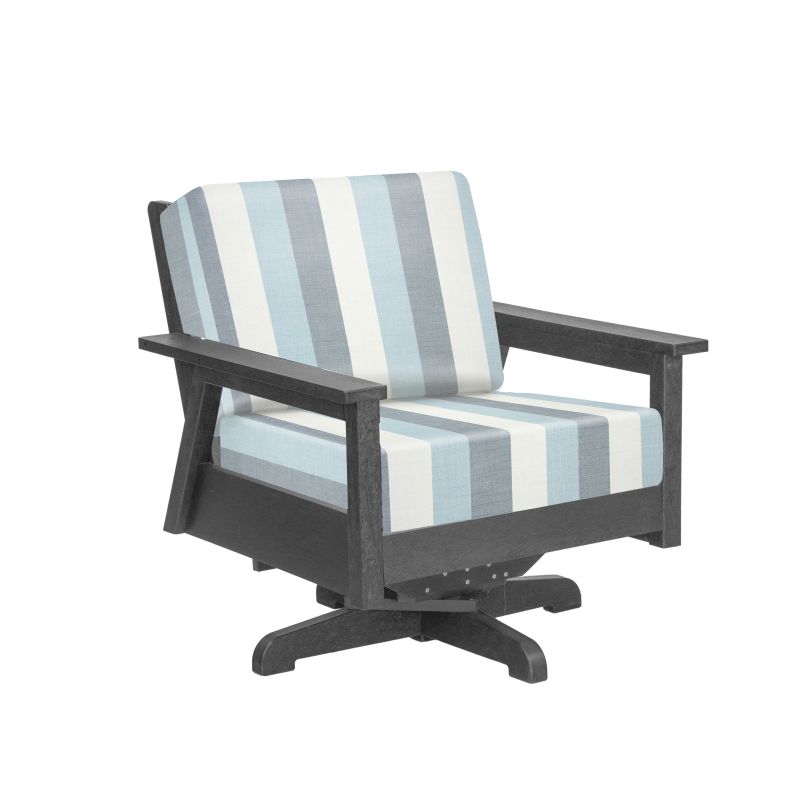 Tofino Swivel Arm Chair with Cushions- DSF284