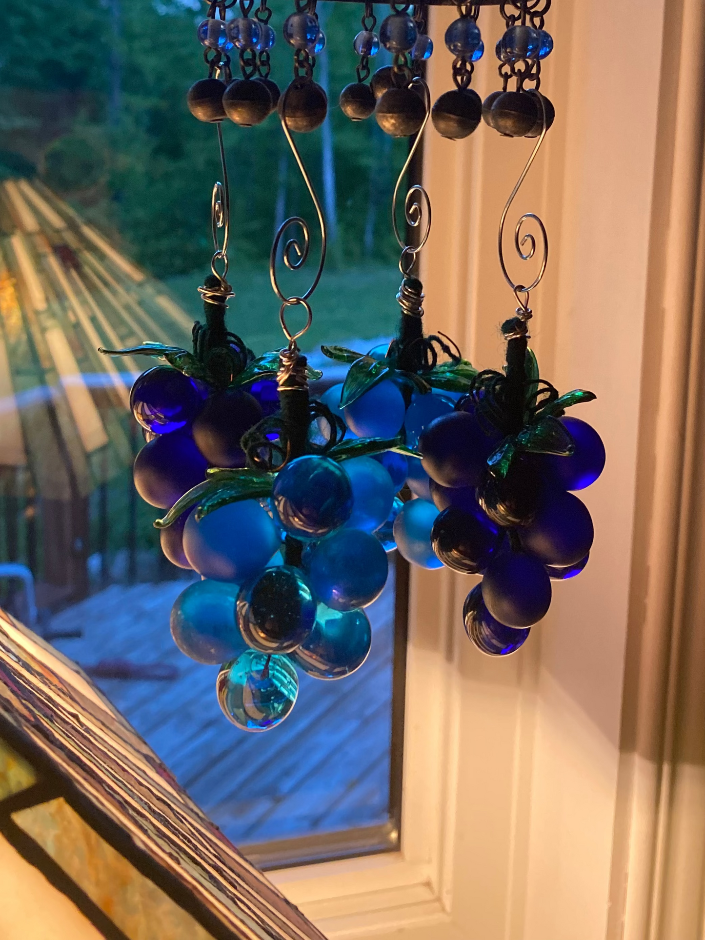 Glass Grape Ornament