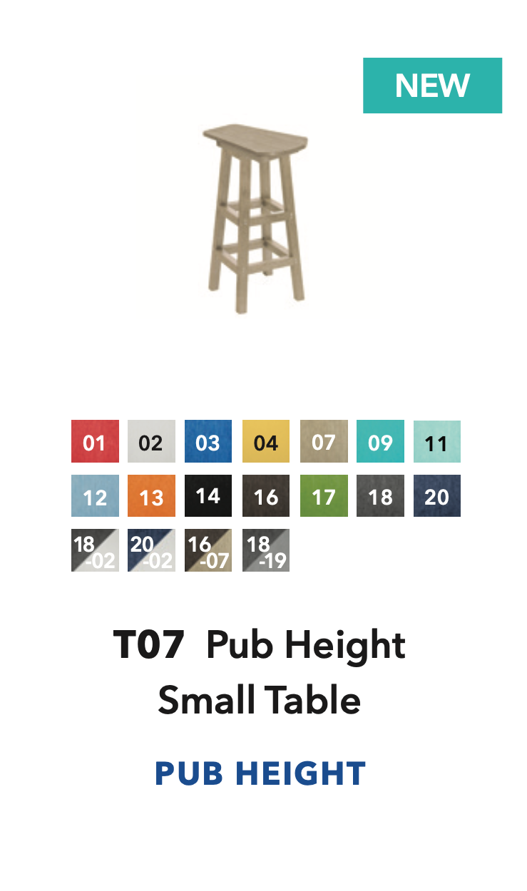 Pub Height Side Table - T07
