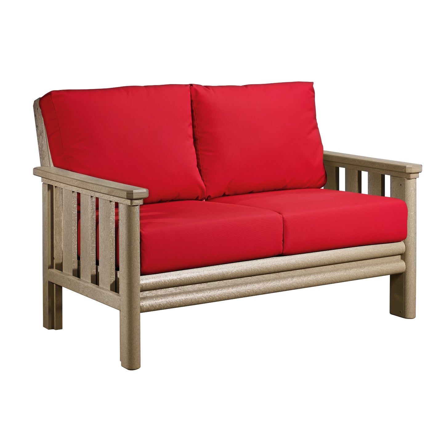 Stratford Loveseat BEIGE FRAME WITH CUSHIONS - DSF262