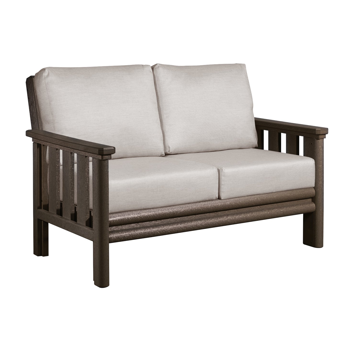 Stratford Loveseat CHOCOLATE FRAME WITH CUSHIONS - DSF262