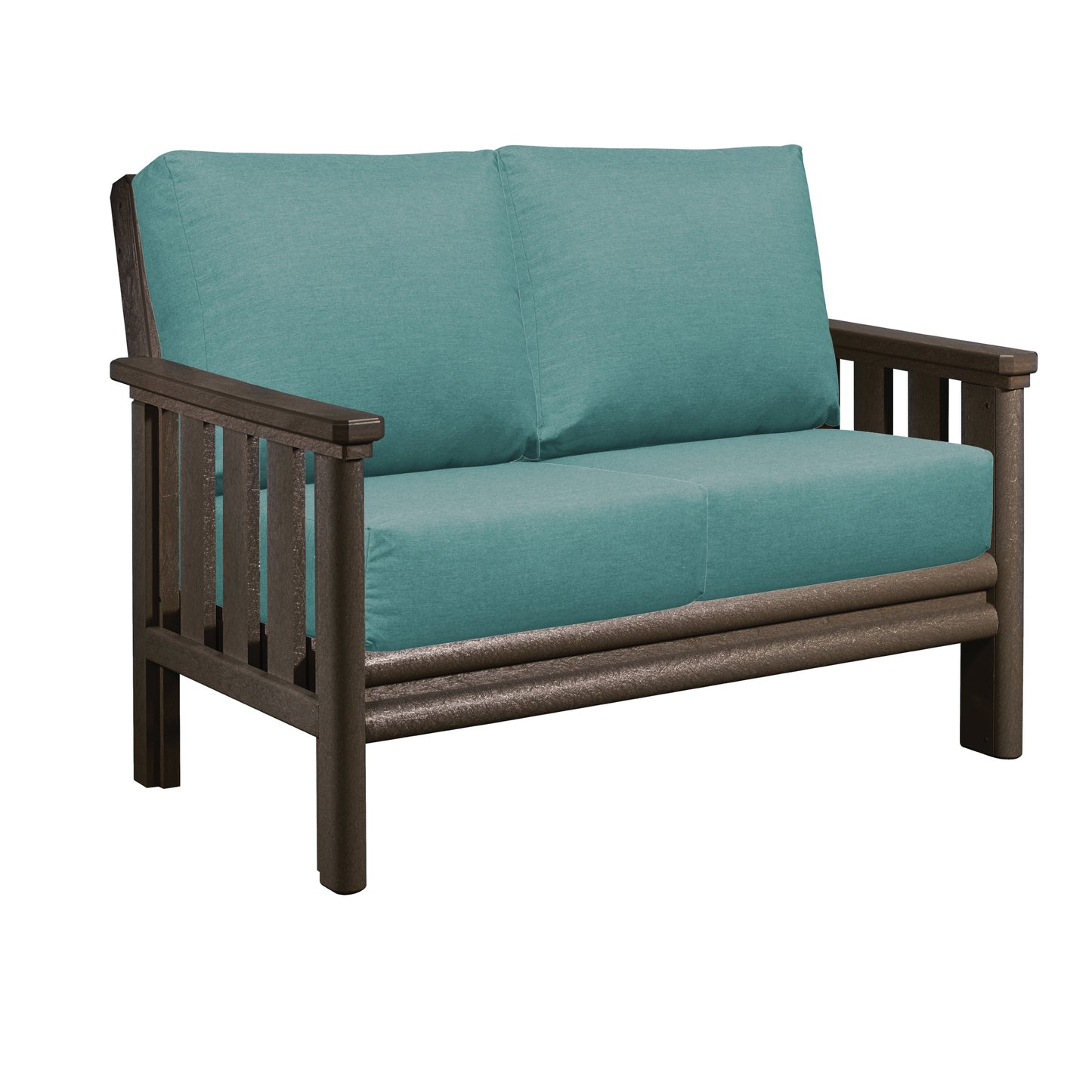 Stratford Loveseat CHOCOLATE FRAME WITH CUSHIONS - DSF262