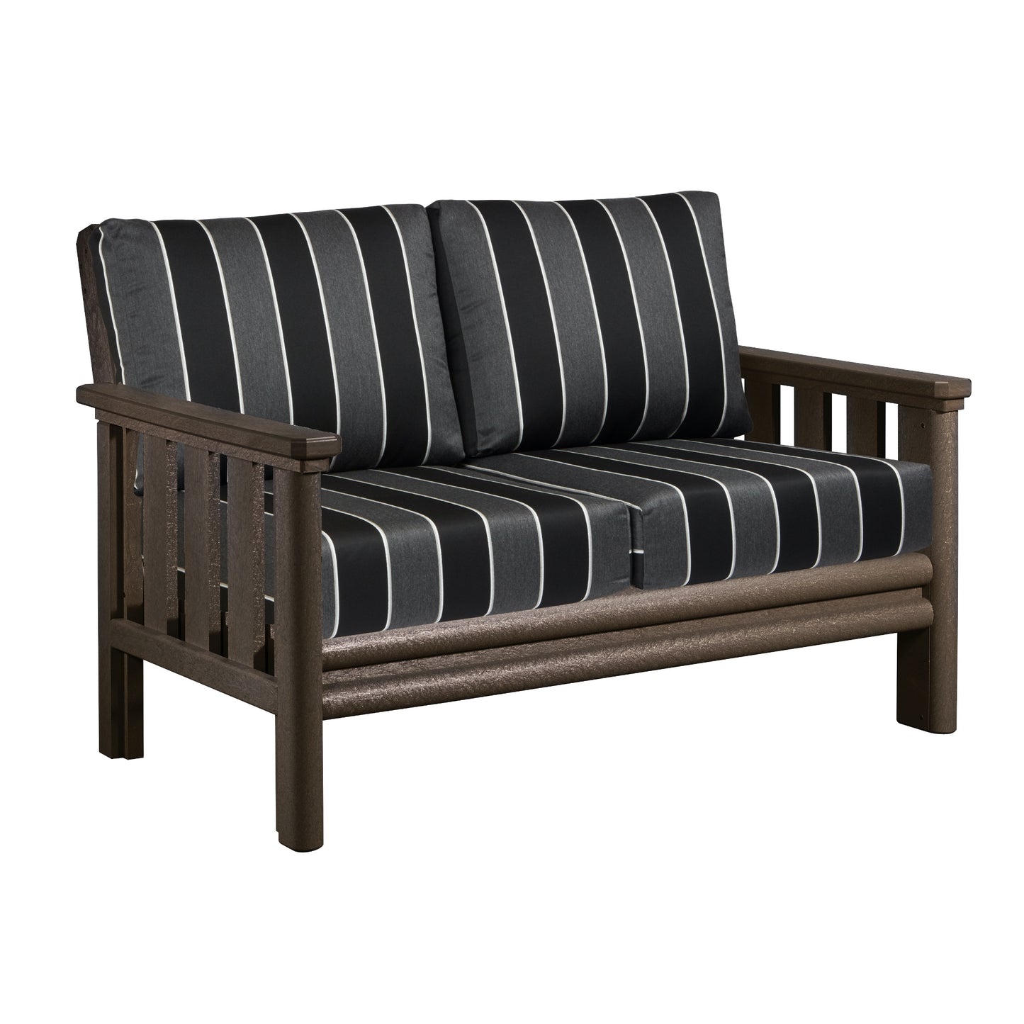 Stratford Loveseat CHOCOLATE FRAME WITH CUSHIONS - DSF262