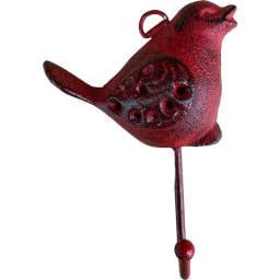 Cast Iron Red Cardinal Hook