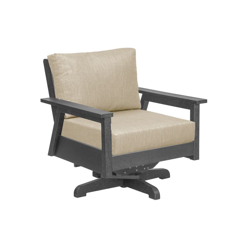 Tofino Swivel Arm Chair with Cushions- DSF284