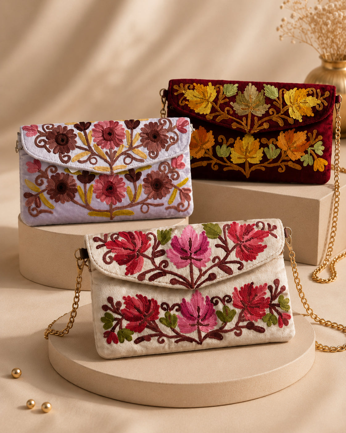 Meet Kraft Sling Evening Bag