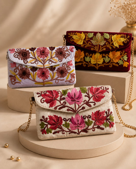 Meet Kraft Sling Evening Bag