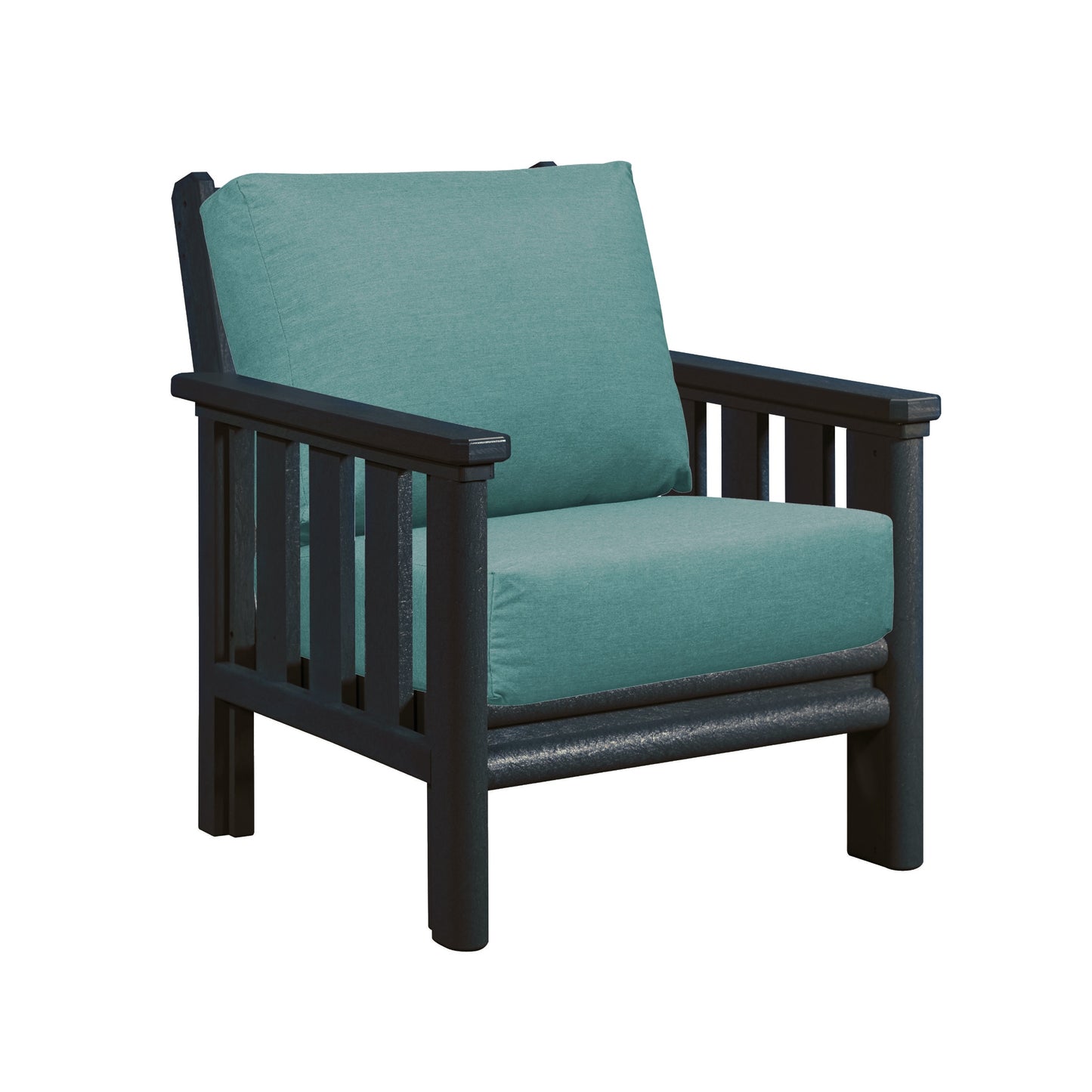 Stratford Arm Chair - BLACK FRAME WITH CUSHIONS - DSF261-14 [DSF141]