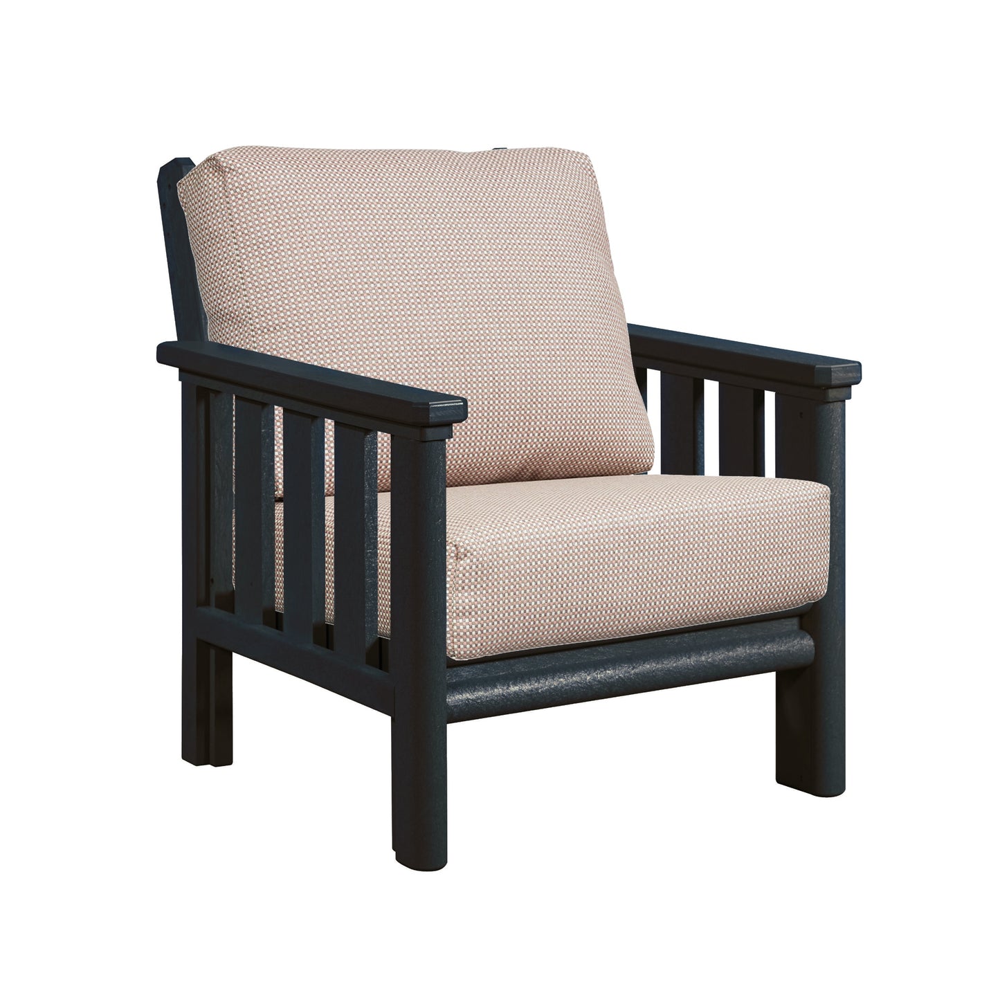 Stratford Arm Chair - BLACK FRAME WITH CUSHIONS - DSF261-14 [DSF141]