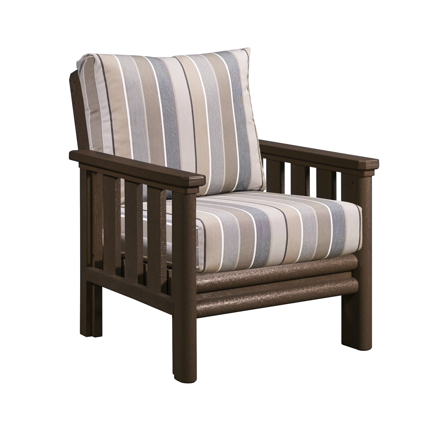 Stratford Arm Chair - CHOCOLATE FRAME WITH CUSHIONS - DSF261-16 [DSF141]