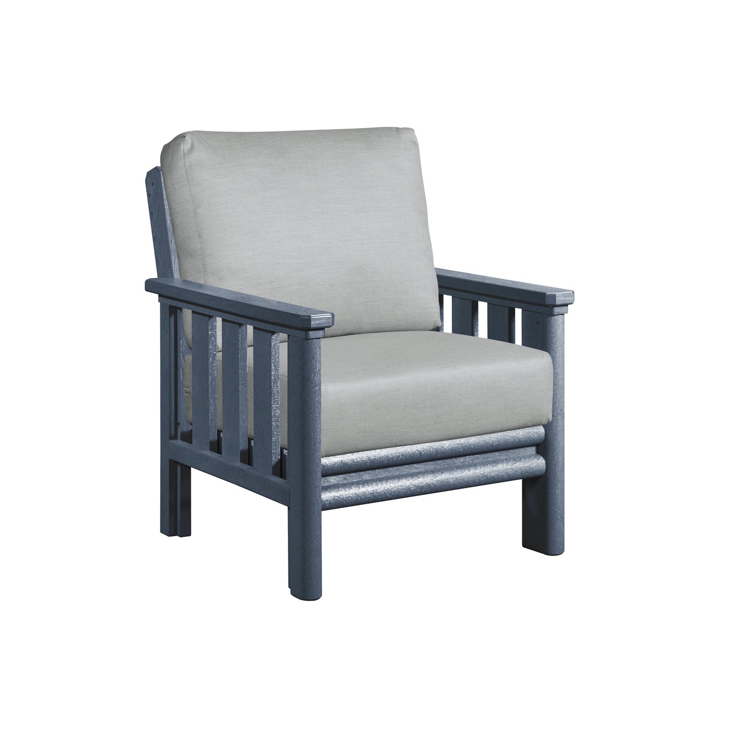 Stratford Arm Chair - SLATE GREY FRAME WITH CUSHIONS - DSF261-18 [DSF141]