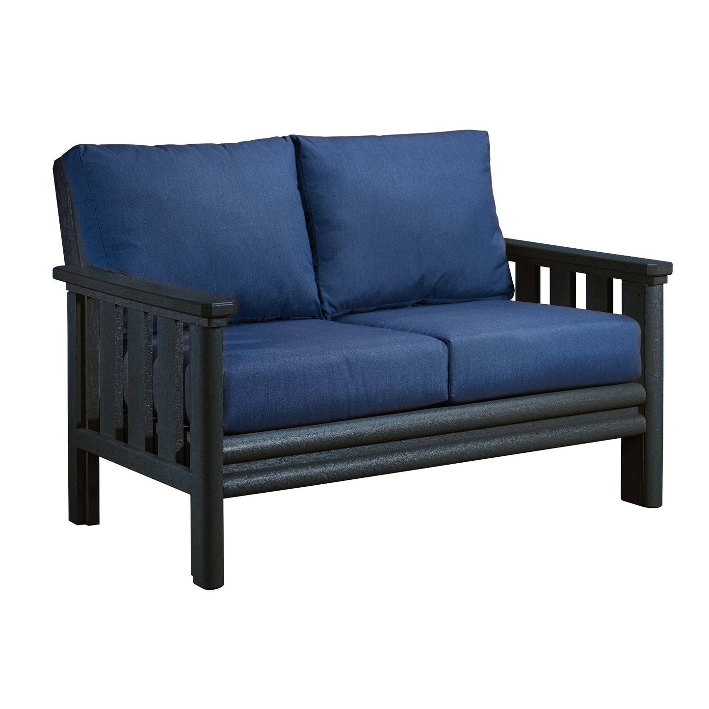 Stratford Loveseat BLACK FRAME WITH CUSHIONS - DSF262