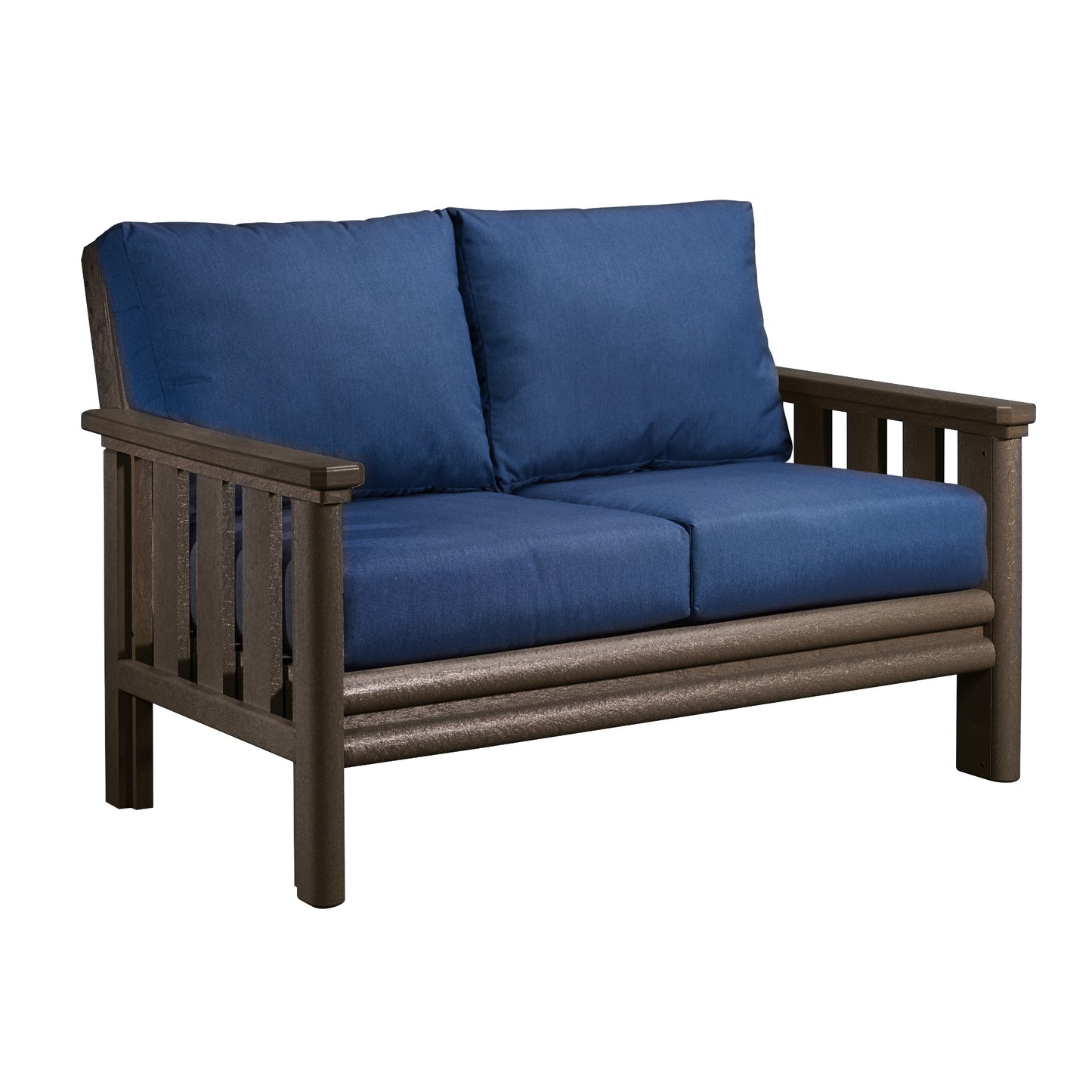 Stratford Loveseat CHOCOLATE FRAME WITH CUSHIONS - DSF262