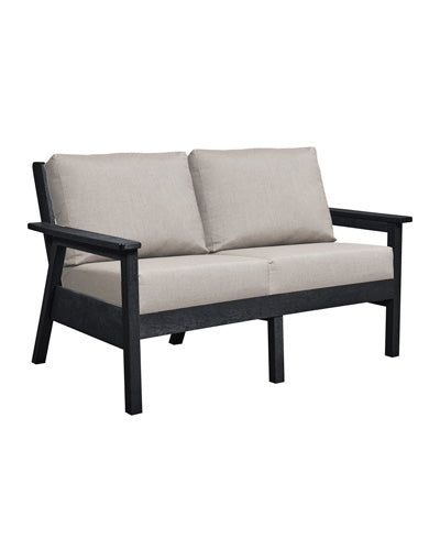 Tofino Loveseat BLACK FRAME WITH CUSHIONS - DSF282 [DSF242]