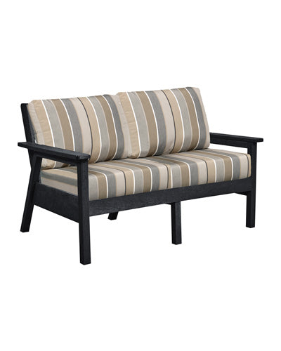 Tofino Loveseat BLACK FRAME WITH CUSHIONS - DSF282 [DSF242]