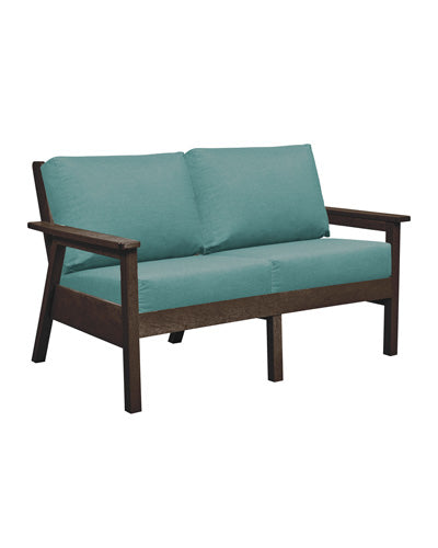Tofino Loveseat CHOCOLATE FRAME WITH CUSHIONS - DSF282 [DSF242]