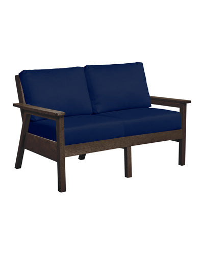 Tofino Loveseat CHOCOLATE FRAME WITH CUSHIONS - DSF282 [DSF242]