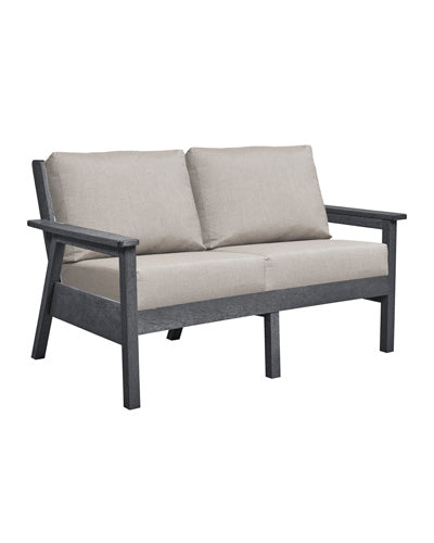 Tofino Loveseat SLATE GREY FRAME WITH CUSHIONS - DSF282 [DSF242]