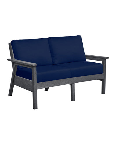 Tofino Loveseat SLATE GREY FRAME WITH CUSHIONS - DSF282 [DSF242]