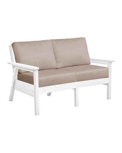 Tofino Loveseat WHITE FRAME WITH CUSHIONS - DSF282 [DSF242]